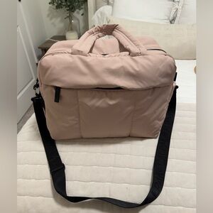 Calpak Luka Duffel in Rose Quartz
